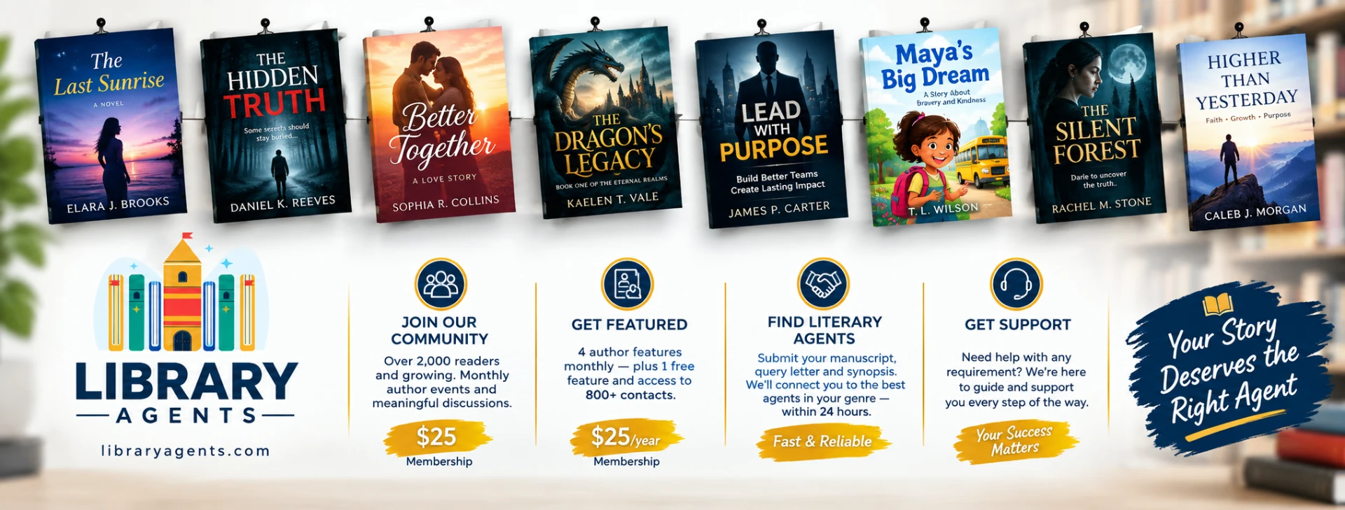 Books and author-support services